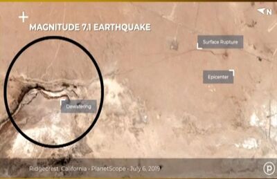 Terremoto na Califórnia provocou rachadura que pode ser vista do espaço