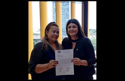 Vereadora Lucia da AAVC entrega ofício a Deputada Federal Rose Modesto