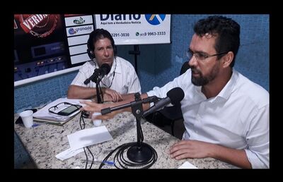 Valdeir Simão do Programa Sábado da Verdade da FM Pantaneira recebeu Vladimir Ferreira