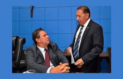 Eduardo Rocha e Gerson Claro, vice-líder e líder do Governo na Casa de Leis, respectivamente