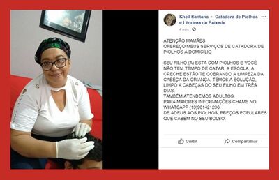 Kelly fez um grupo nas redes sociais para divulgar seu trabalho na Baixada Santista