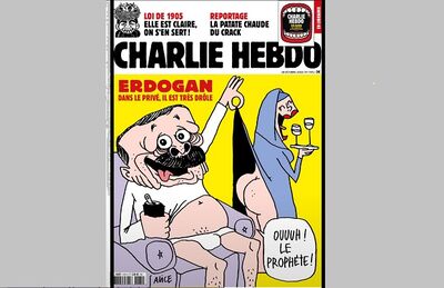 Revista satírica Charlie Hebdo publica charge de Recep Tayyip Erdogan, e presidente da Turquia reage