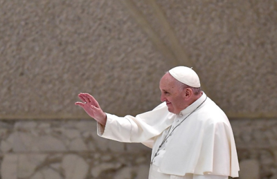 Papa Francisco durante a audiência geral de quarta-feira (28)