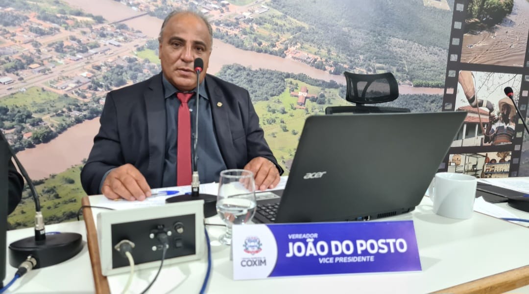 Vice-presidente da Câmara de Coxim, vereador João do Posto. Foto: Valdeir Simão/Diário X