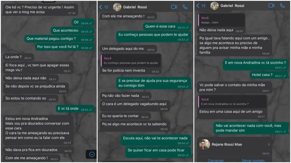 Suposta troca de mensagens entre médico e amigo. Foto: Reprodução