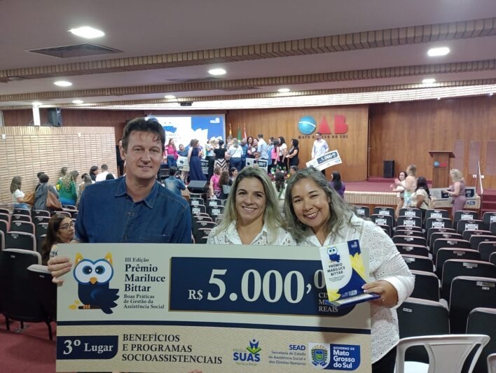 Projeto Nutri Coxim fica em 3° lugar em premiação estadual. Foto: Divulgação