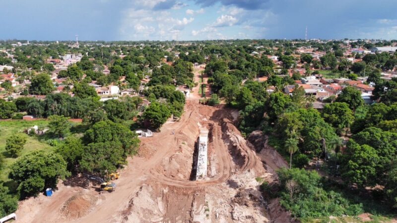 Imagem aérea da obra. Foto: Saimon Cândido