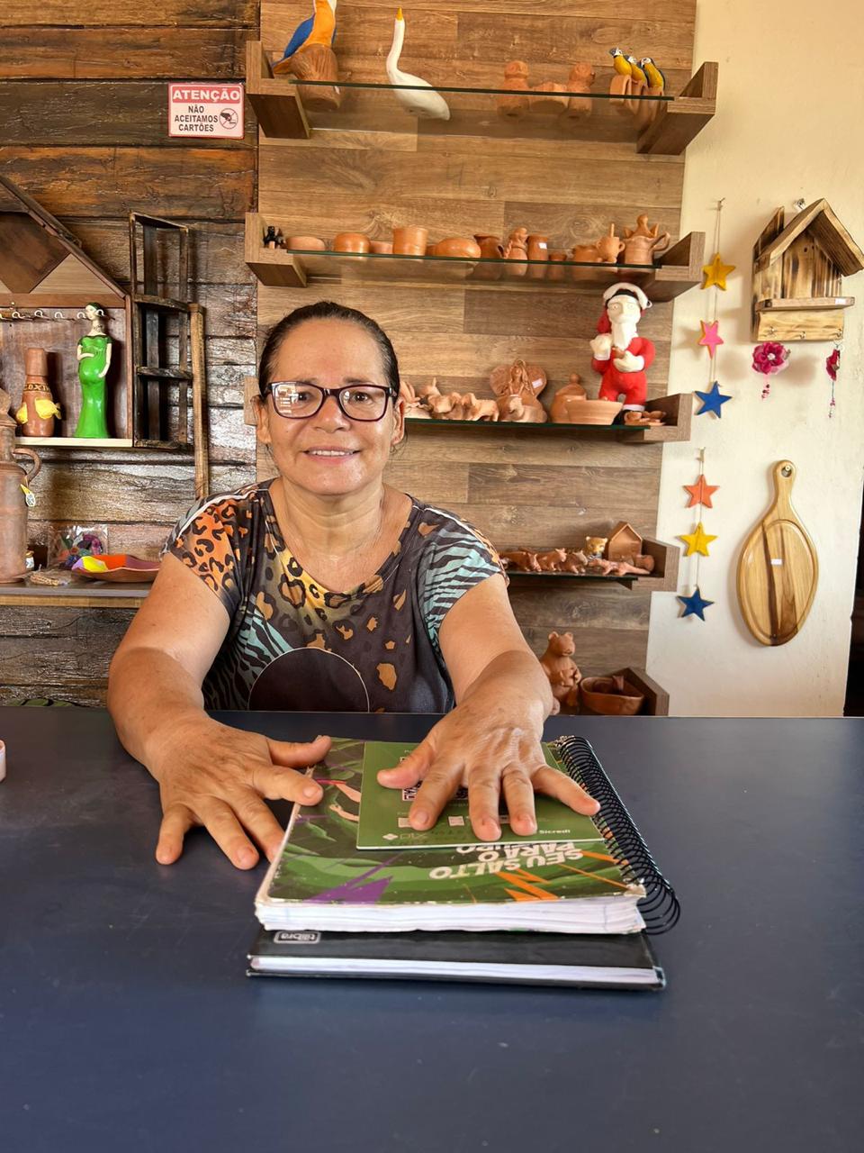 Lúcia Alves, presidente da associação.