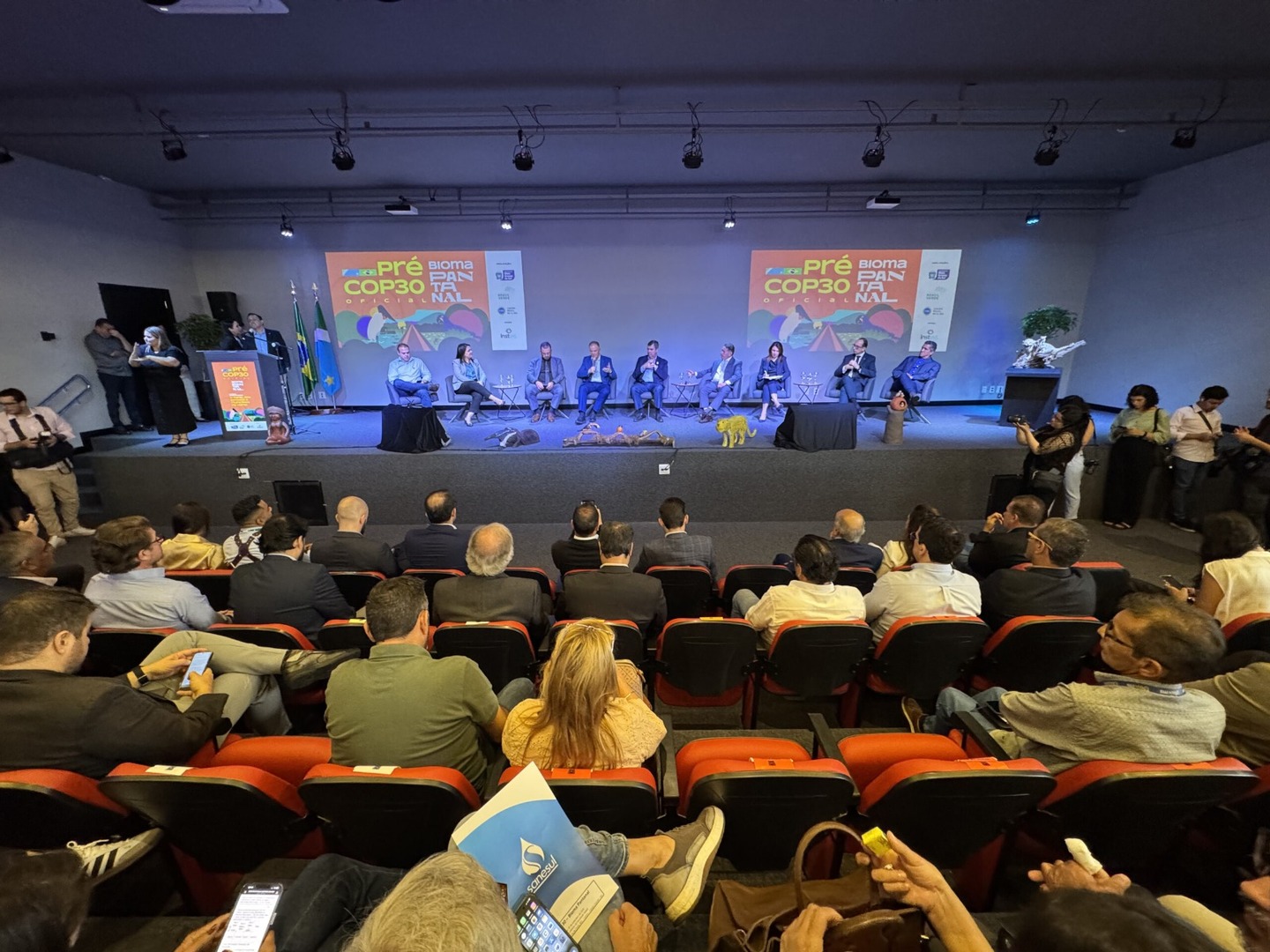 Gerson Claro defende protagonismo de MS nas políticas climáticas durante Pré-COP30 em Campo Grande. Foto: Divulgação 