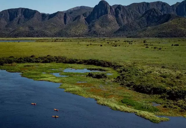 Vista aérea do Pantanal, que tem 65% de sua área em MS. Foto: Fundação de Turismo do Pantanal