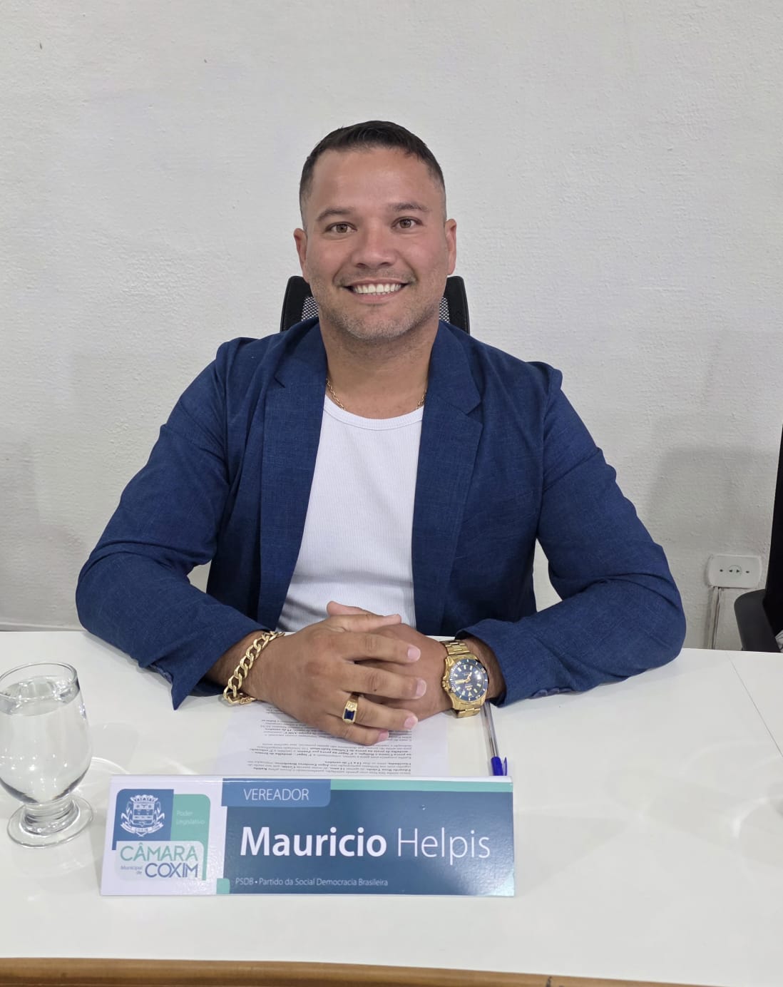 Mauricio Helpis, eleito presidente da Câmara de Coxim para o biênio 2027/2028. Foto: Valdeir Simão/Diário X 