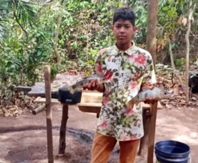 O corpo de Victor de Souza Silva, 14 anos, foi encontrado no Rio Taquari, em Coxim. Foto: Reprodução 