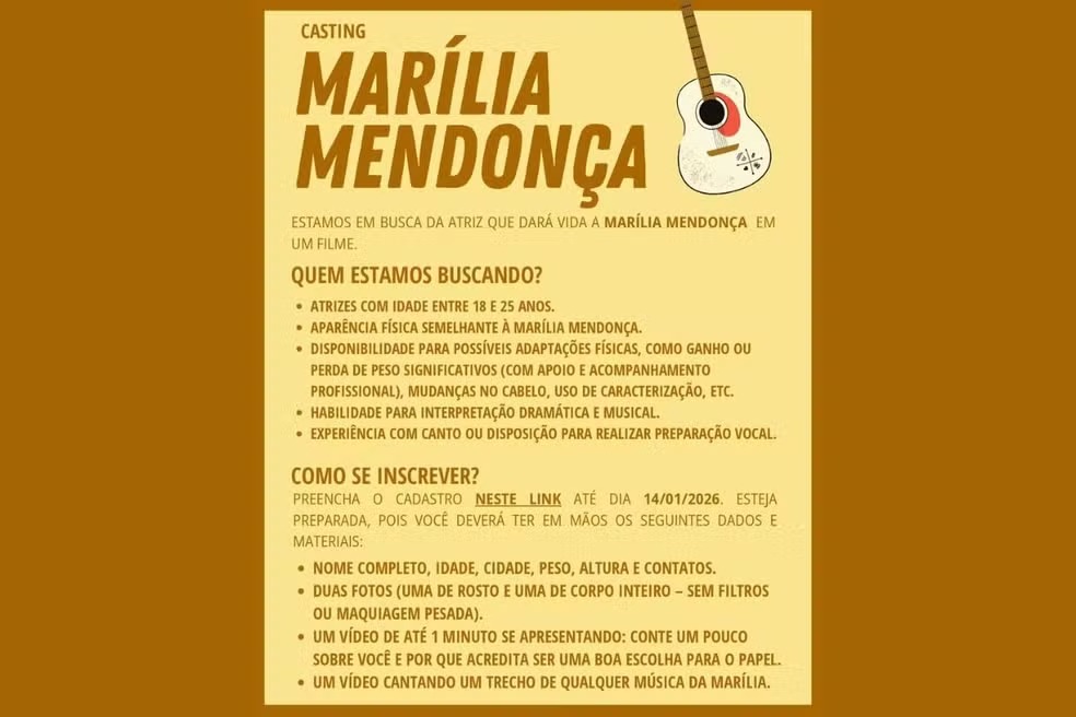 Requisitos de casting. Foto: Divulgação