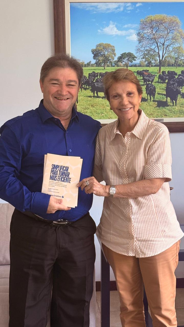 Edilson Magro e a senadora Tereza Cristina. Foto: Divulgação  