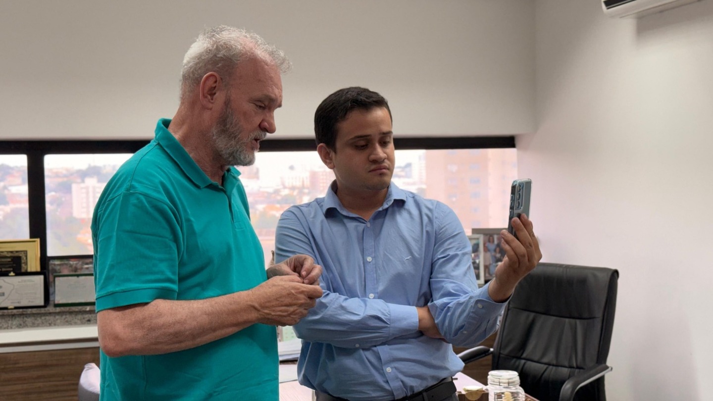 Vereador Luiz Eduardo e o deputado federal Geraldo Resende. Foto: Divulgação 