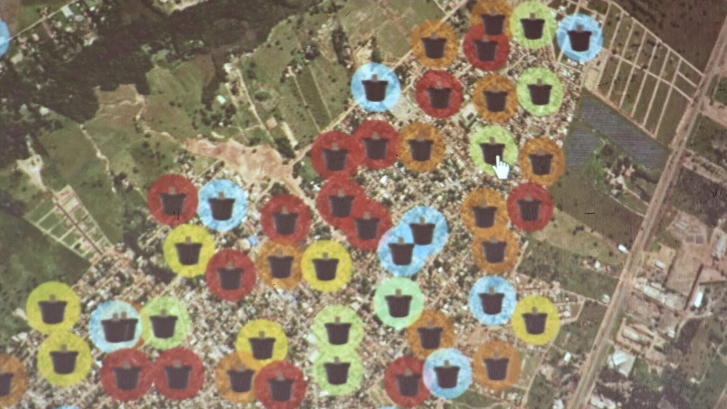 Mapeamento ovitrampas no município de Coxim. Foto: Divulgação 