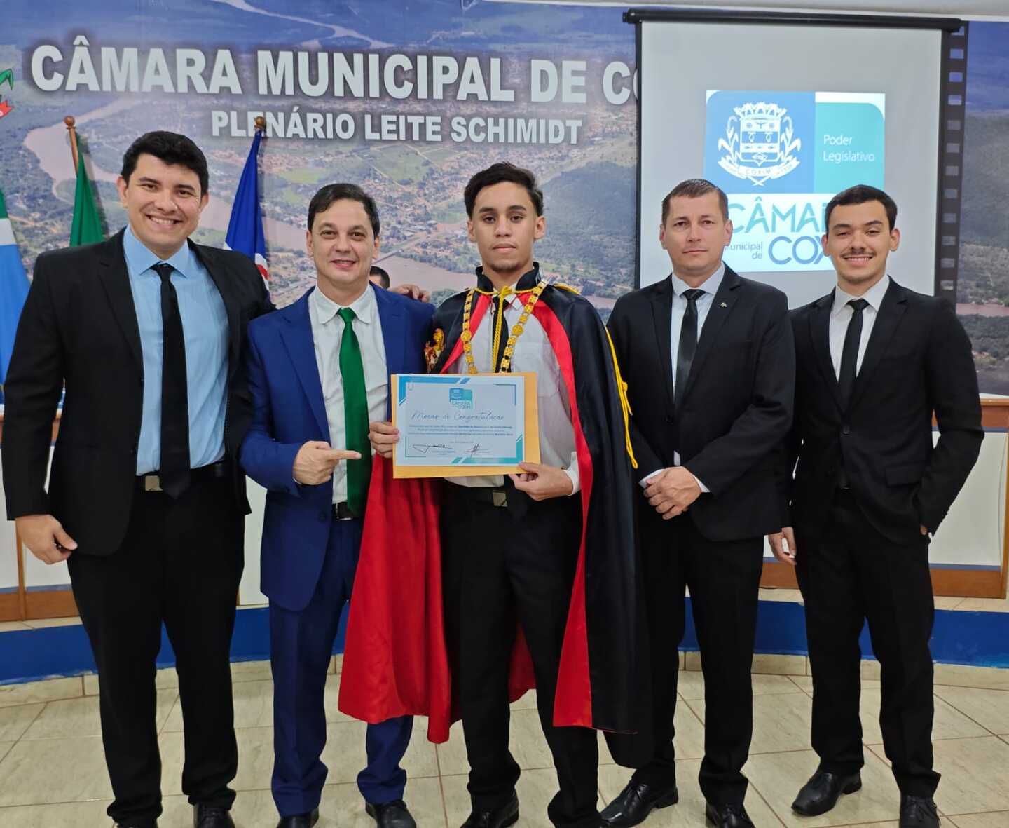 Victor Hugo, Johnny Guerra, George Ferreira, Aurilei Silvério e Henrique Figueiredo. Foto: Valdeir Simão/Diário X 