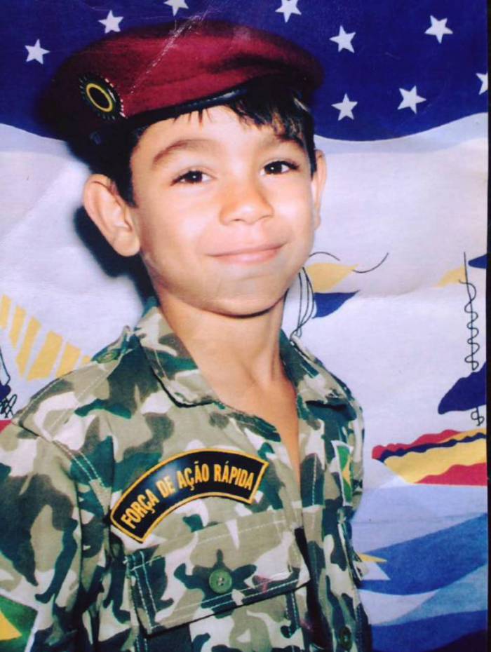 Desde criança Pedro Lucas sonhava ingressar no Exército Brasileiro Foto: Arquivo Pessoal
